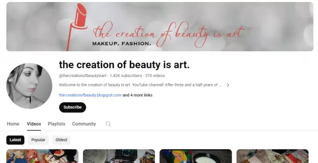 The creation of beauty is art